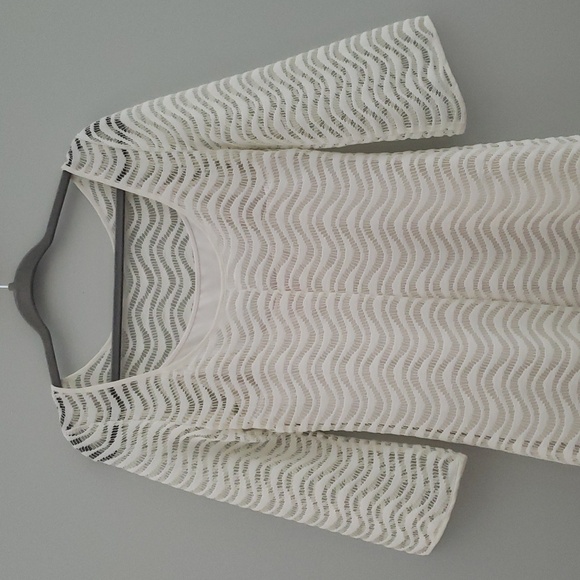 Lilly Pulitzer Topanga Dress Small Cream Crochet Lace Beach Coastal Vacation - Picture 7 of 15